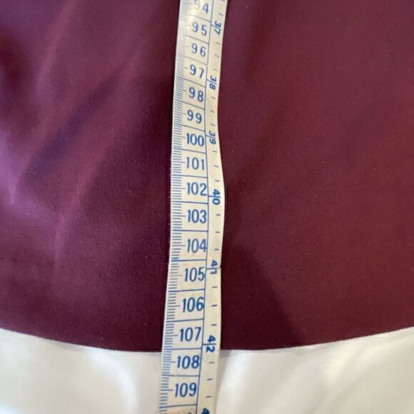 CONNECTED APPAREL Womens Burgundy Flora Cape Below The Knee Shift Dress Plus 20W - Picture 12 of 13